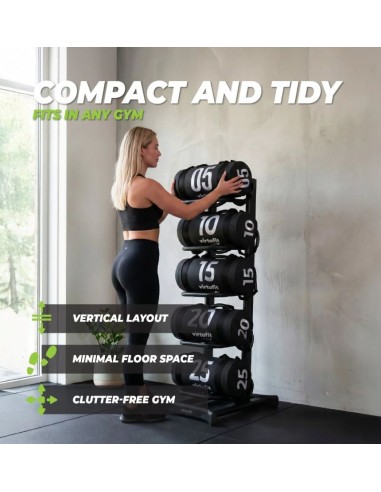 VirtuFit "Power Bag and Wall Ball Storage Rack"