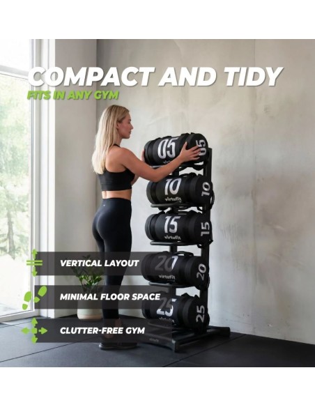 Стойка для хранения боксерской груши и мячей у стены VirtuFit