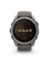 Fenix® 9 – 51 mm, Titanium with Pebble Grey Silicone Strap