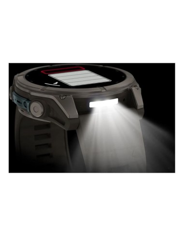 Fenix® 9 – 51 mm, Titanium with Pebble Grey Silicone Strap
