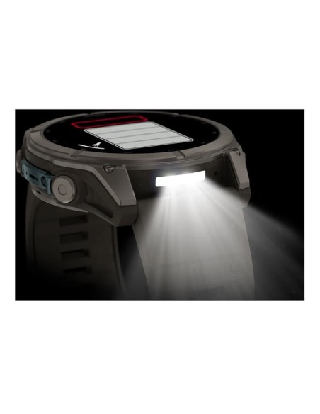 Fenix® 9 – 51 мм, титан, силиконовый ремешок цвета «галька».