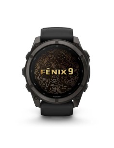 Fenix® 9 – 51 мм, темно-серый, титан с DLC-покрытием, с черным силиконовым ремешком. 2