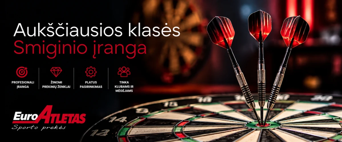 Auk&scaron;čiausios klasės smiginio įranga