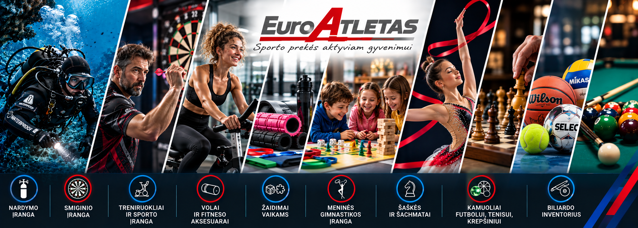 EuroAtletas – sporto prekės aktyviam gyvenimui
