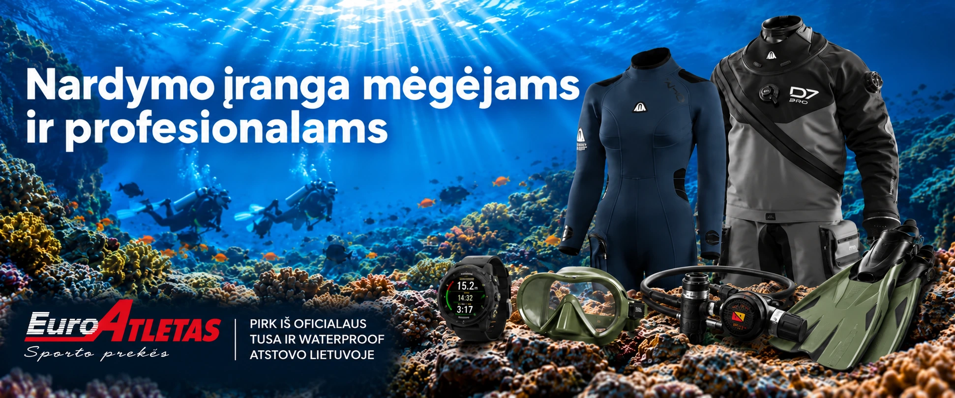 Nardymo įranga megėjams ir profesionalams